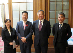公立高等学校PTA連合会の役員の皆様と面会
