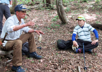 長浜市木之本町金居原にて土蔵岳踏査