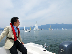守山のヤンマーサンセットマリーナでYANMAR Premium Water Festa 2017 in Biwakoを視察