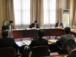 今年度の組織目標に関する各部局長との協議