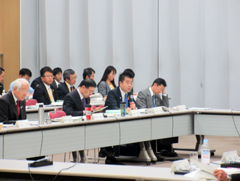 関西広域連合の会合に出席