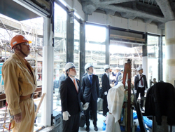 首都圏情報発信拠点予定地を視察