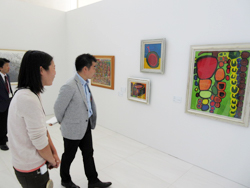 「アール・ブリュットいわて展」を視察