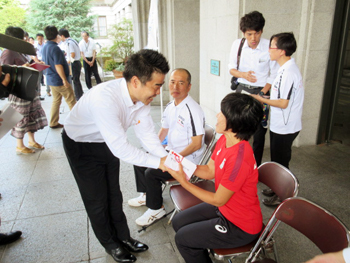 近藤寛子選手、宮路満栄選手の激励会
