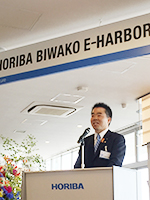 BIWAKO E-HARBOR(ビワコ イーハーバー)の竣工式にてあいさつ