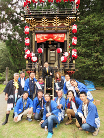 日野祭を視察