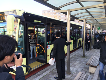 南草津駅の交通混雑の状況を視察