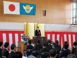 平成28年度滋賀県立農業大学校入学・入校式に出席