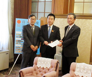 ダム・発電関係市町滋賀県連絡協議会から水源地域振興整備に関する要望を受ける