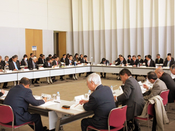 関西広域連合の会議の様子