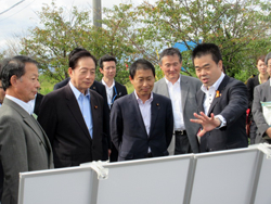 太田国交大臣視察風景1