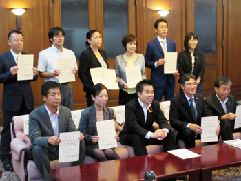 自由民主党滋賀県議会議員団の皆さん