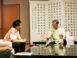 翁長雄志知事を訪問した知事