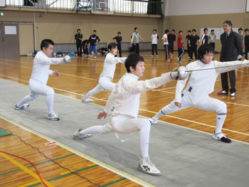 キラリスポーツでのフェンシング体験