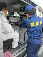 滋賀県原子力防災訓練(実働訓練)に臨む様子その3