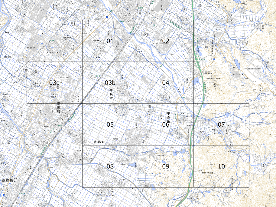 甲良町の地図