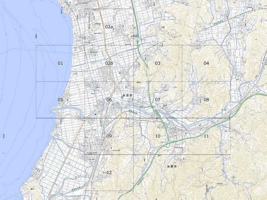 近江地区の地図