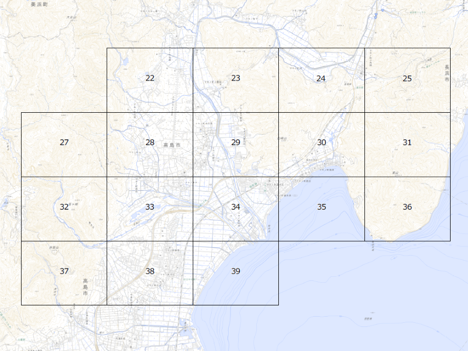 マキノ地区の地図