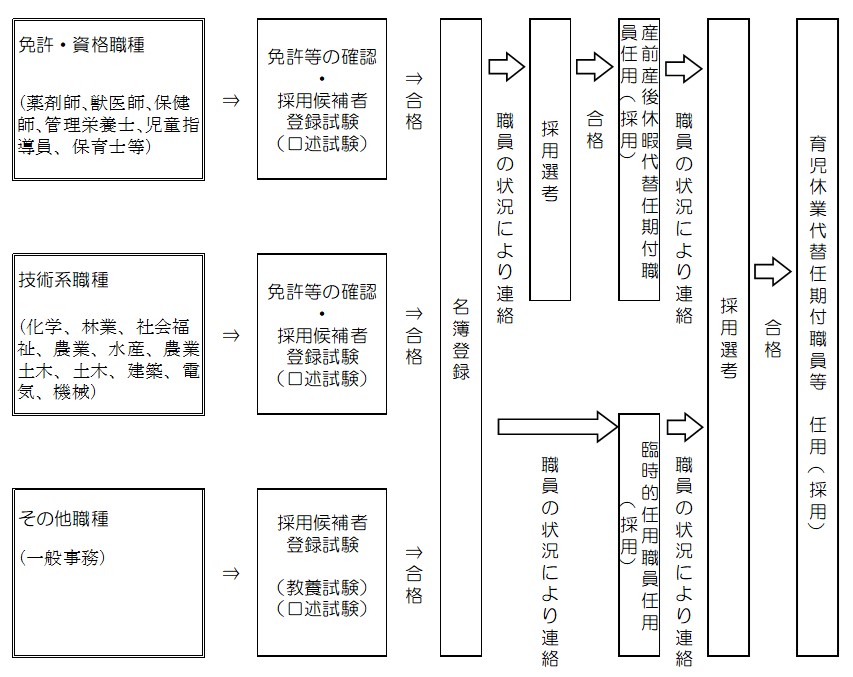 任用(採用)までの流れ
