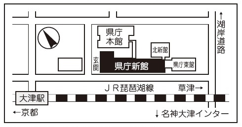 第1次試験会場までの地図