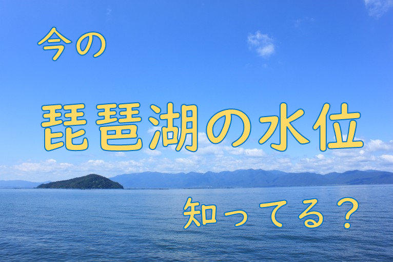今の琵琶湖の水位知ってる?