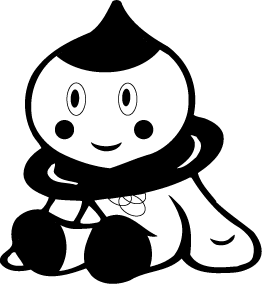 座っている姿白黒