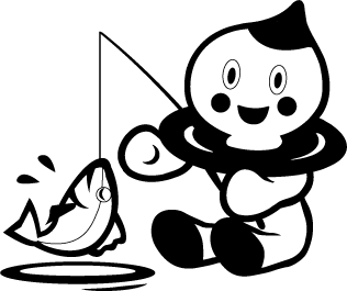 釣り白黒