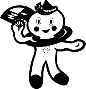 祭/踊り白黒