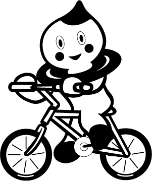自転車白黒