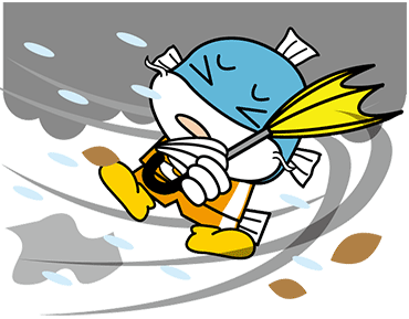 108風で吹き飛ばされている